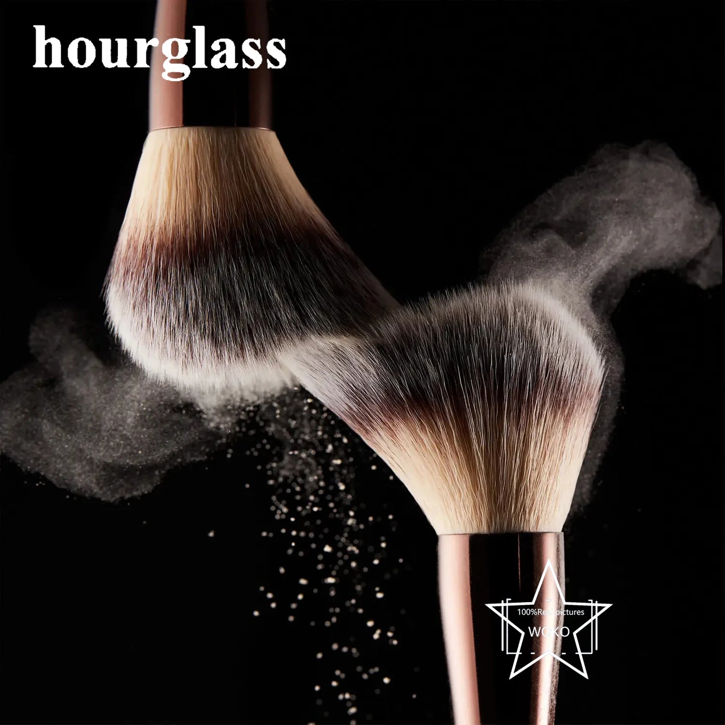 Hourglass Makeup Brushes Powder Foundation Contour Cream Blush Bronzer Make Up Brush Eyeshadow liner Smudge Brush Single branch