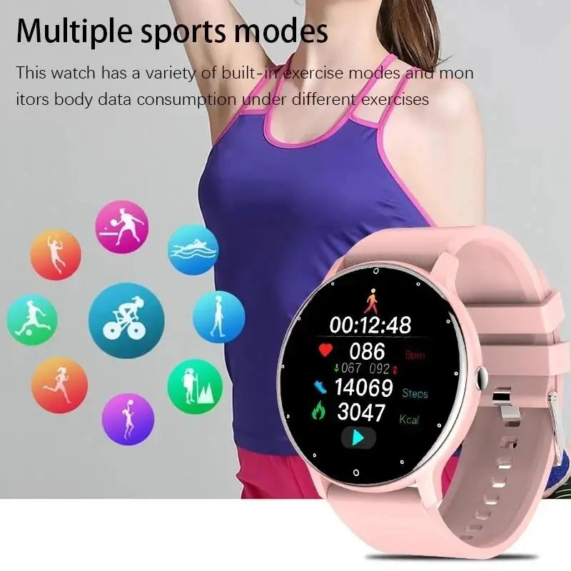 LIGE Women Smart band Watch Real-time Weather Forecast Activity Tracker Watches Heart Rate Monitor Sports Ladies Smart Watch Men