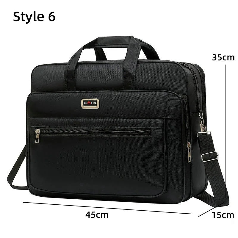 Business Laptop Briefcase Men Waterproof Oxford Handbag Office Documents Messenger Shoulder Bags Large Executive Satchel XA303C