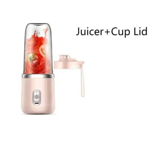 Portable Blender Bottle Electric 6 Blades Multifunction Juice Blender Fresh Juice Smoothie Blender Ice CrushCup Food Processor