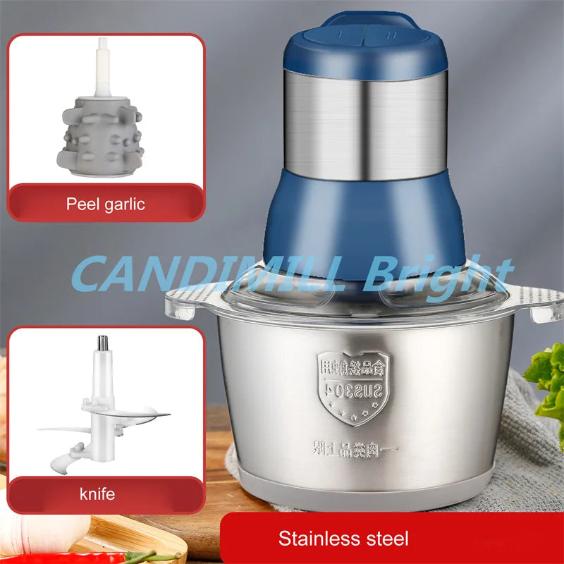 Garlic Peeling Machine Household Small Multi-functional Electric Garlic Pepper Chopped Blender Meat Grinder Food Processor