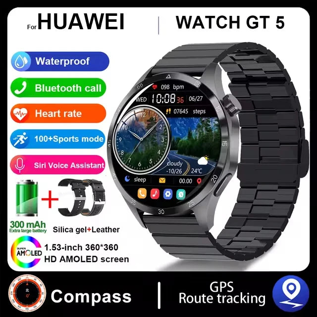 New For Huawei WATCH GT 5 Pro Smartwatch Xuanji Sensing System Advanced Sports Compass Emotional Health Assistant Fashion Watch