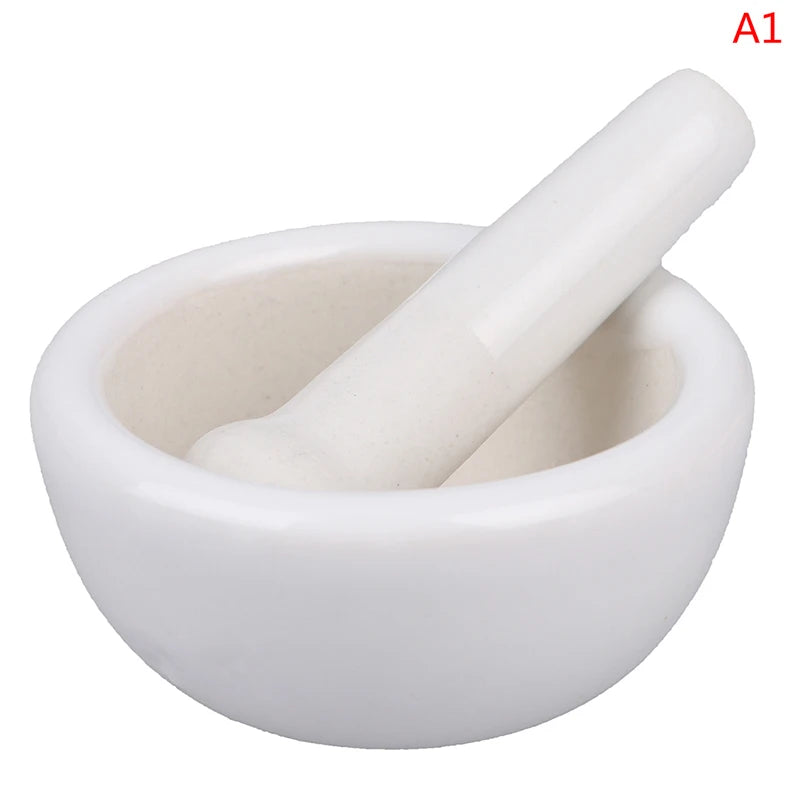 60/80/100mm Mortar And Pestle, Spice Crusher, Ceramic Bowl, Hard Food Kitchen Tool, Vanilla, Spice Tea, Garlic Grinder