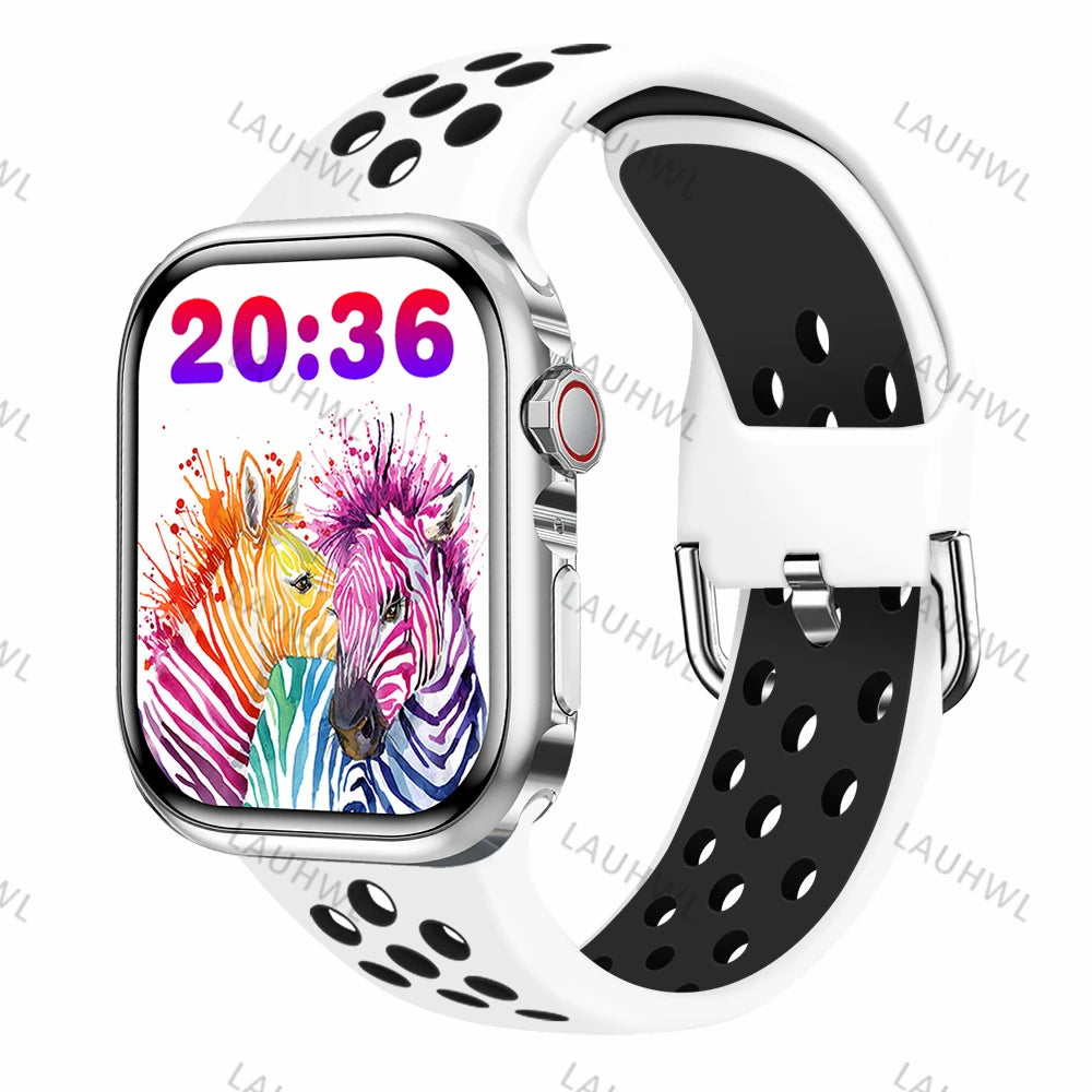 Watch 9 Original BT Call Smart Watch For Apple Series 9 NFC Women temperature testing GPS Men Sports watch For Apple Android