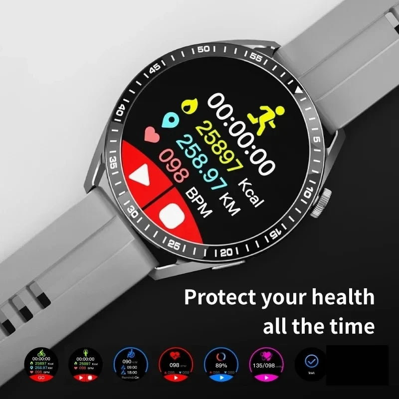 New GPS Smart Watch GT4 for Men Women AMOLED 360*360 HD Screen Heart Rate DIY Face Bluetooth Call SmartWatch NFC GT4 Pro 2024