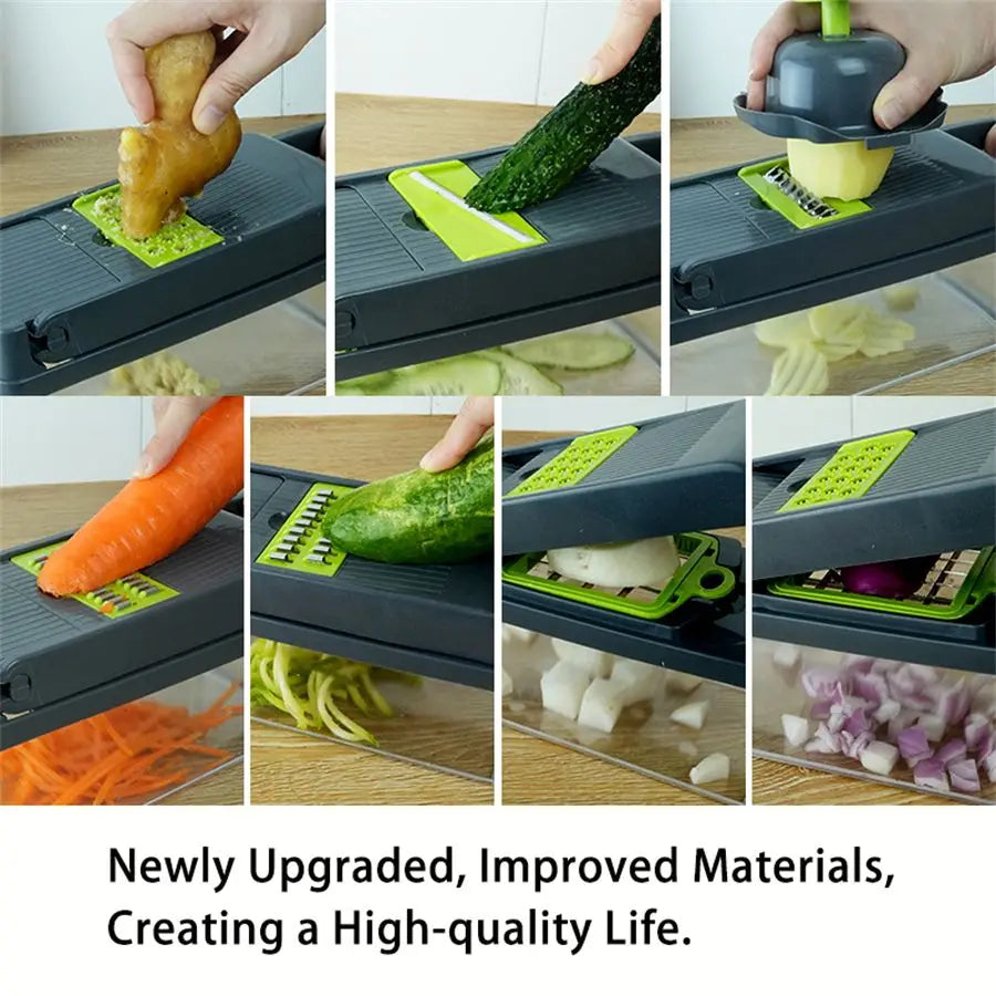 Vegetable Shredder Cocina Multifunctional Household Vegetable Cutter Carrot Onion Dicing Julienne Slicing Tool Fruit Slicer