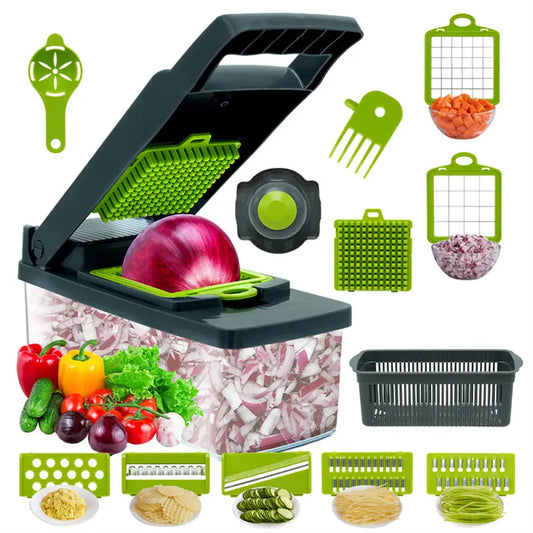 Vegetable Shredder Cocina Multifunctional Household Vegetable Cutter Carrot Onion Dicing Julienne Slicing Tool Fruit Slicer