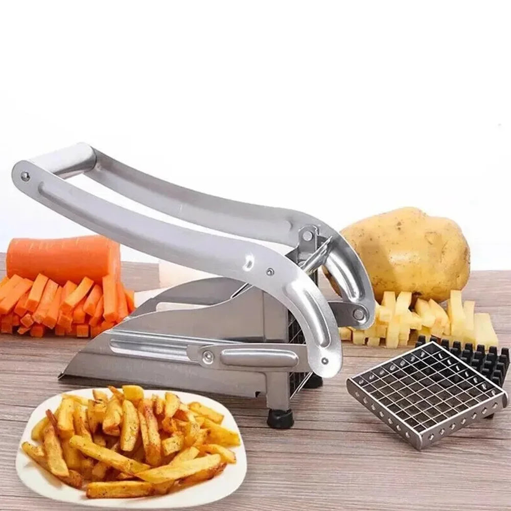 Stainless Steel Potato Slicer Potato Cutter French Fries Cutter Machine For Kitchen Manual Vegetable Cutter Kitchen Gadgets