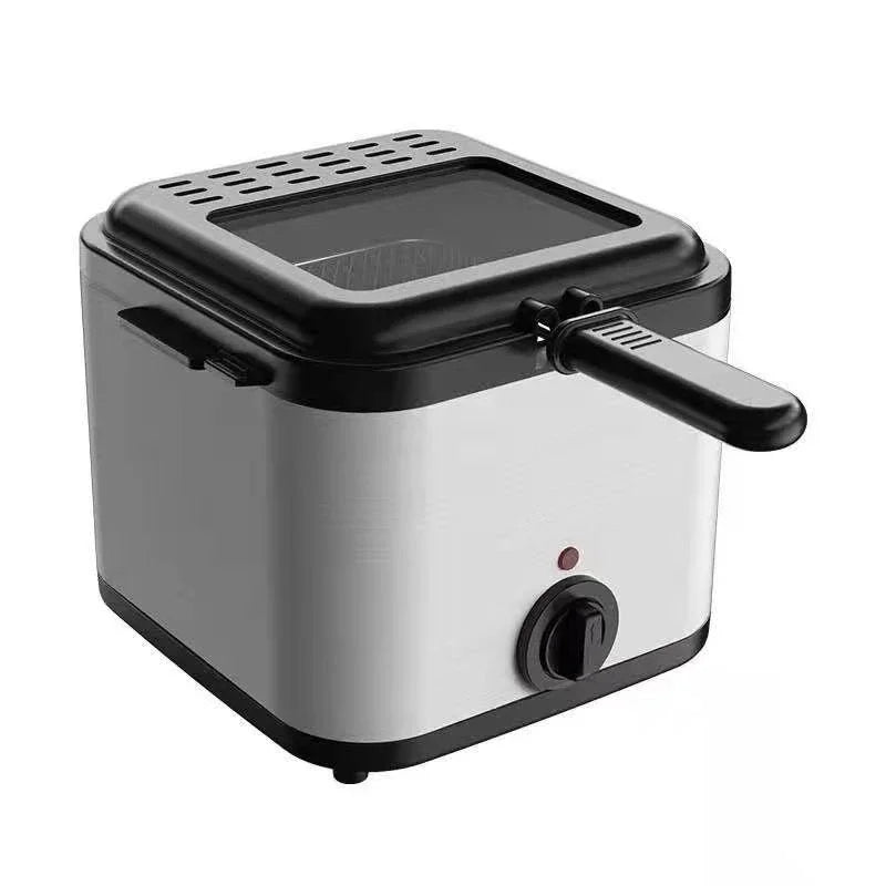 Electric Deep Fryer Mini Deep Fat Fryer Smart Home Fryer Large Capacity Oil-free French Fries Machine//1.5L