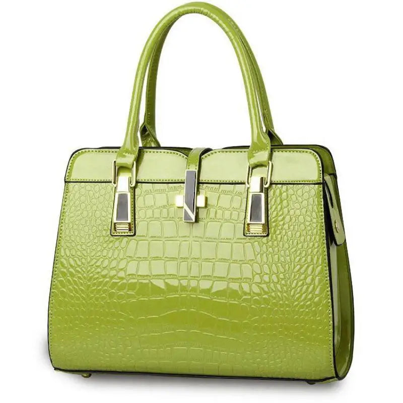 New Two Sided Crocodile Pattern Large Capacity High Quality Shoulder Bag Fashion Crossbody Bag Versatile Handheld Women's Bag