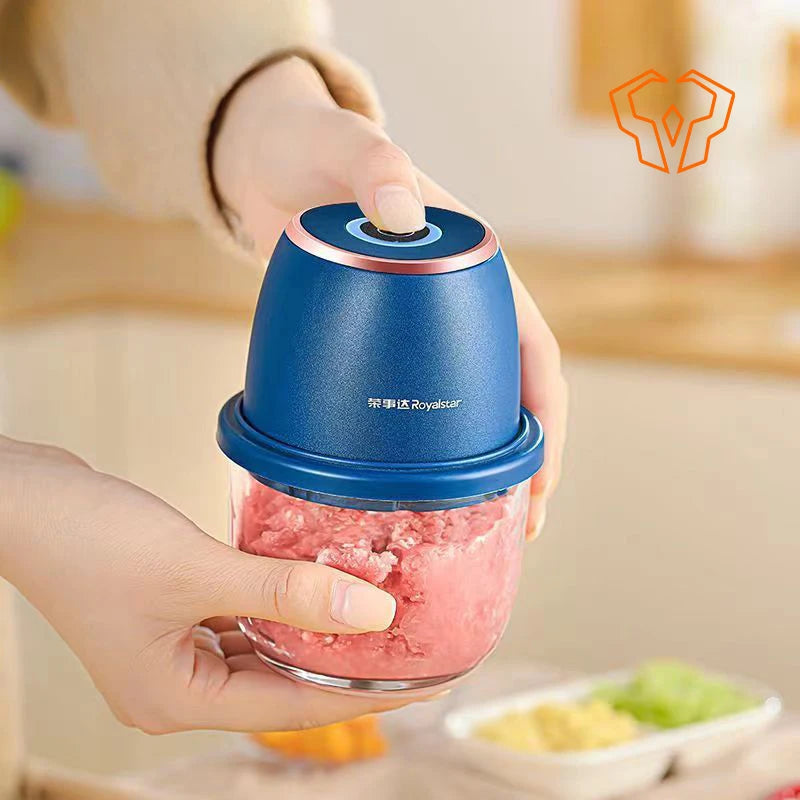 Electric Garlic Beater Mincer Small Meat Grinder Garlic Press Kitchen Essentials Made of Glass Kitchen  Procesador De Alimentos