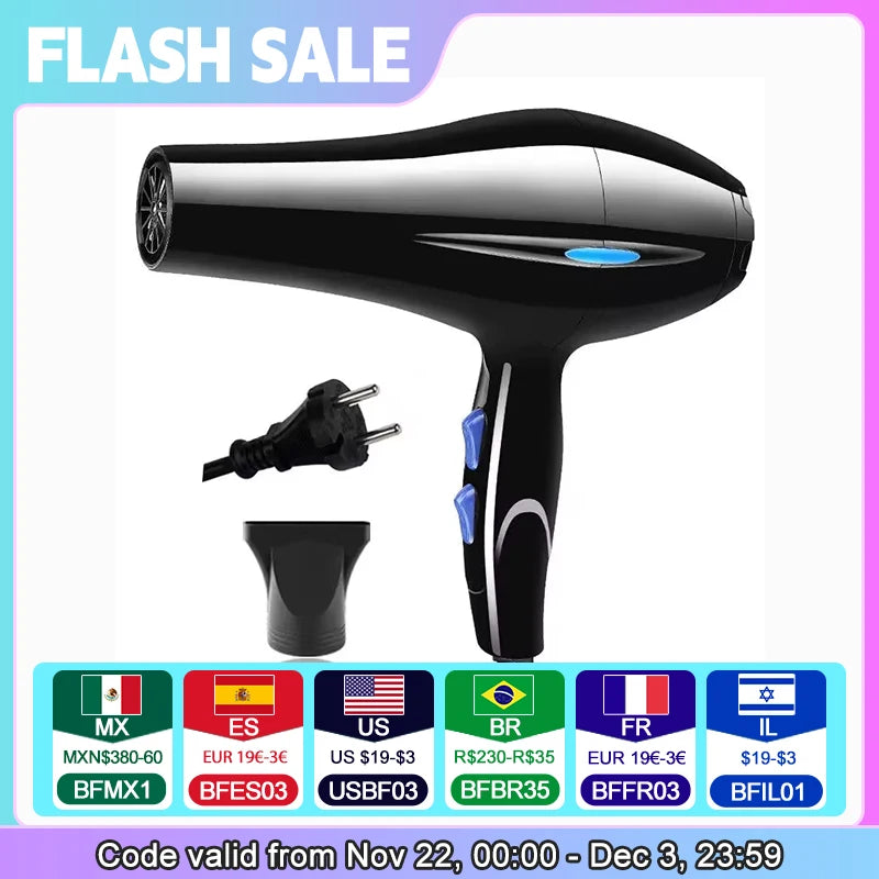 Negative Ion Hair Dryer Constant Temperature Hair Care without Hurting Hair Light and Portable Essential for Home and Travel