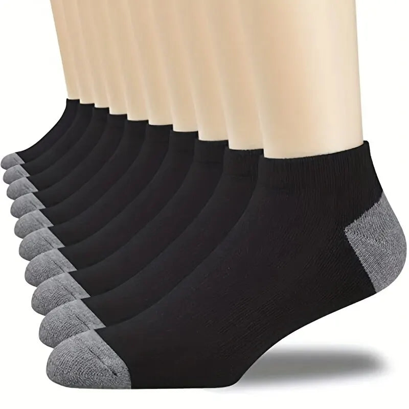 20/10/6/5/4/3/1pairs Men's Fashion Cotton Breathable Comfortable Ankle Socks, Men's Summer Socks