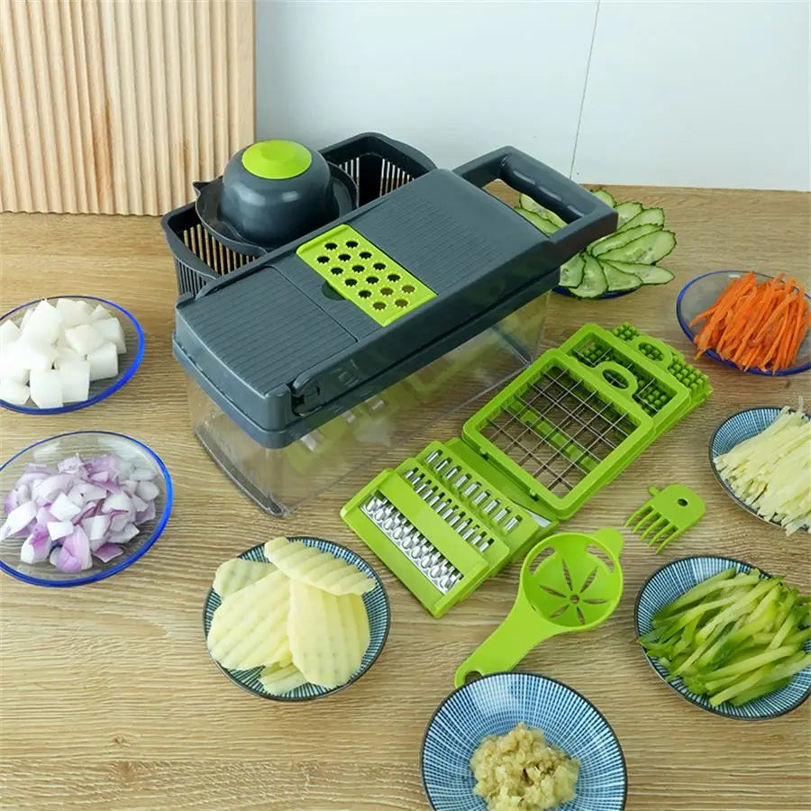 Vegetable Shredder Cocina Multifunctional Household Vegetable Cutter Carrot Onion Dicing Julienne Slicing Tool Fruit Slicer