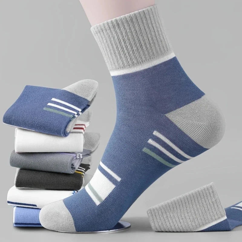 20/10/6/5/4/3/1pairs Men's Fashion Cotton Breathable Comfortable Ankle Socks, Men's Summer Socks