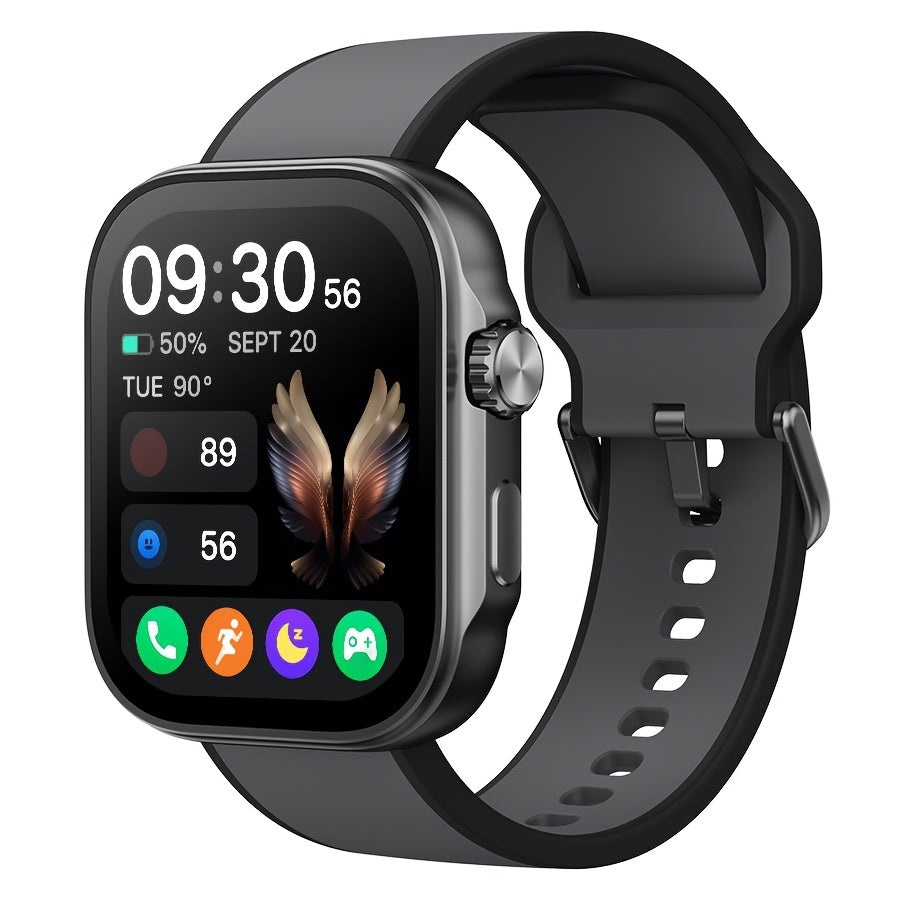 GTX13 AMOLED Smartwatch 1.99-Inch, Sports Smartwatch, Wireless Call, Supports Multiple Sports Modes, 332 PPI High Definition Display, Rotatable Crown, AOD, 60FPS, Supports Fast Charge, for Men and Women, IOS and Android Phone